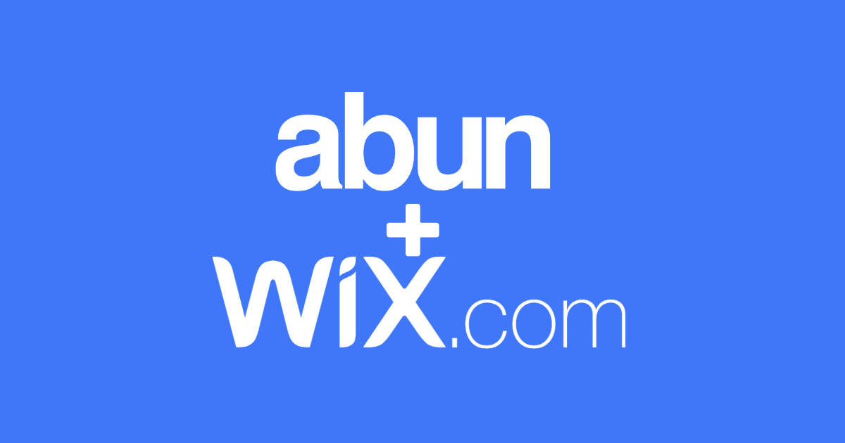 Logo's of Abun.com & WIX.com