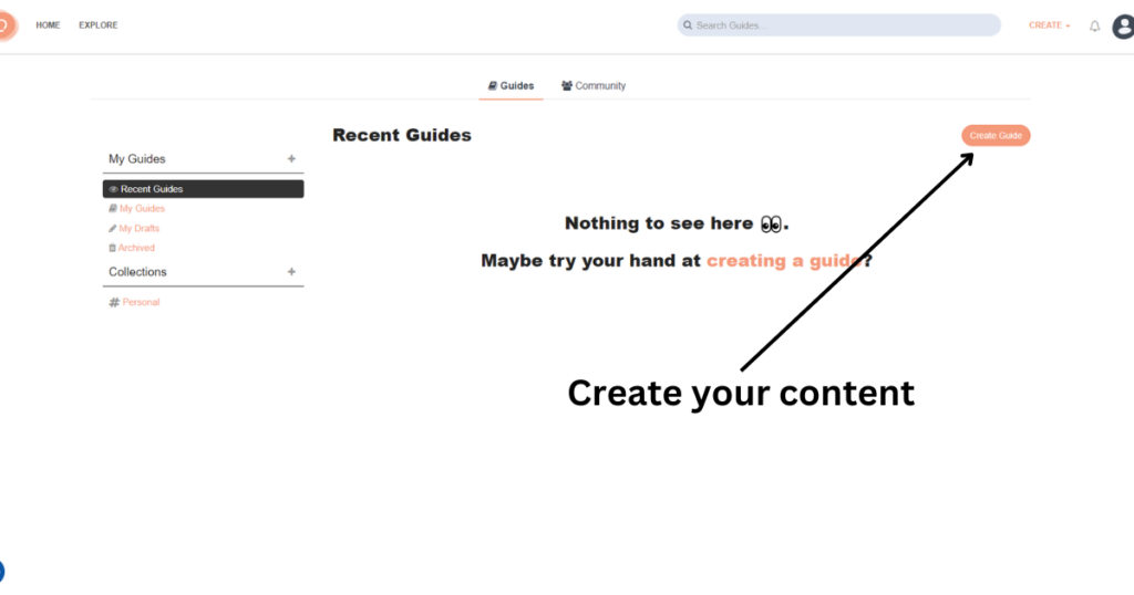 Create your guide.