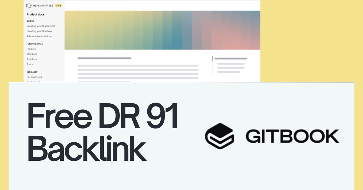 Free DR91 Backlink from GitBook.io