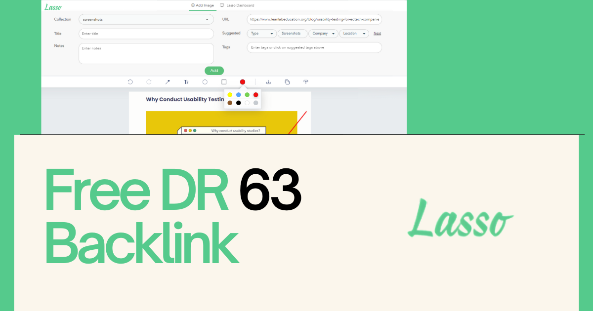 DR63 backlink for free.