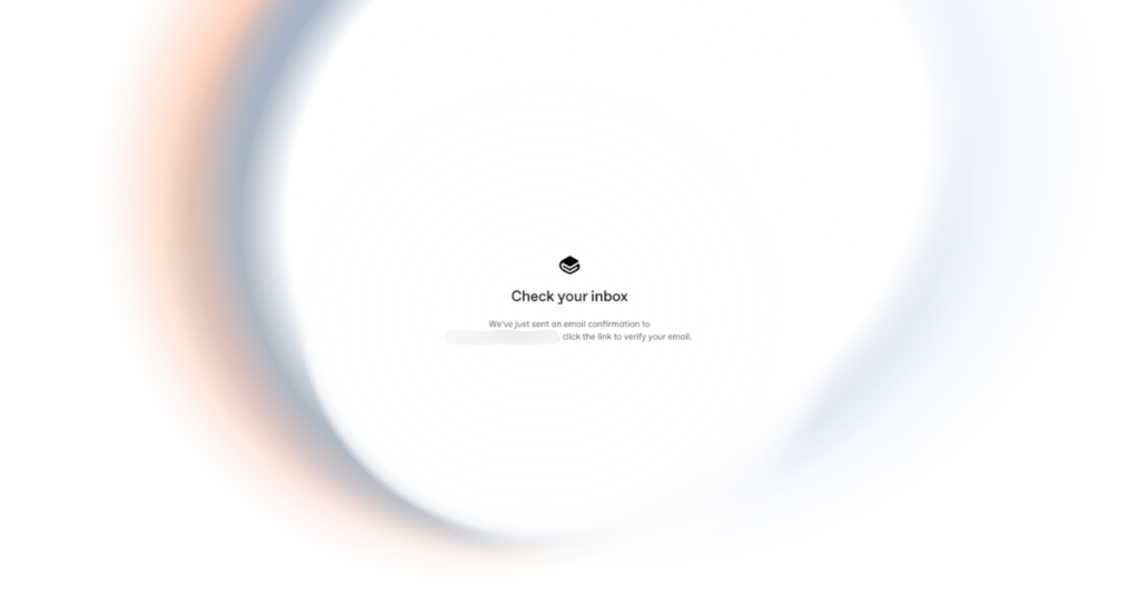 Email verification prompt of GitBook.io