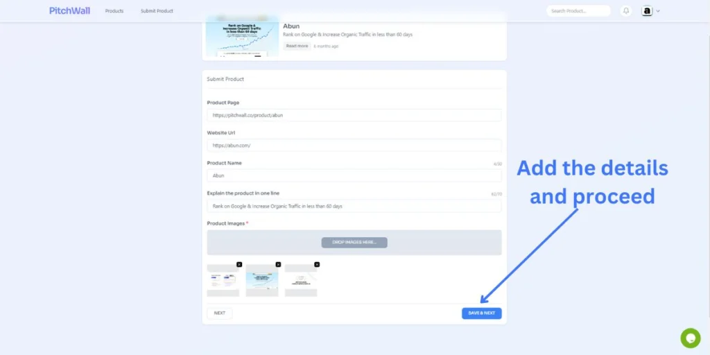 Here is where you can add your website to get backlink for free from PitchWall.co