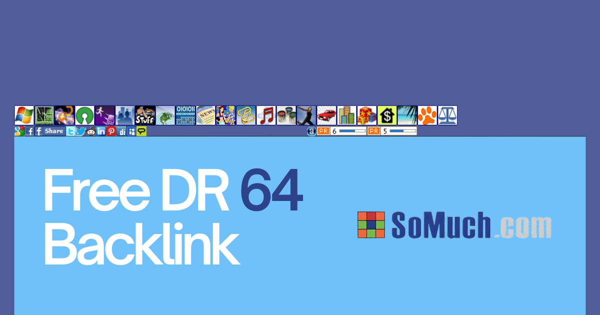 Free DR64 Backlink from SoMuch.com