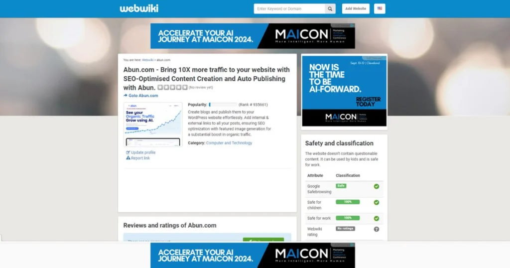 Abun's live webwiki page.