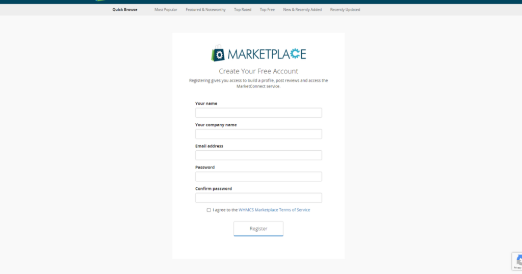 Enter your details to create a free account.