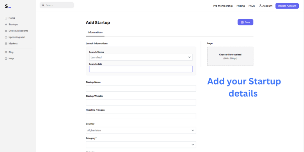 Add your startup details to get high-quality backlinks for free from StartupInspire.