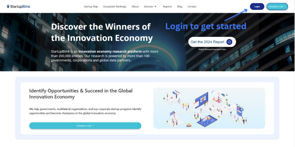 Create your account on StartupBlink