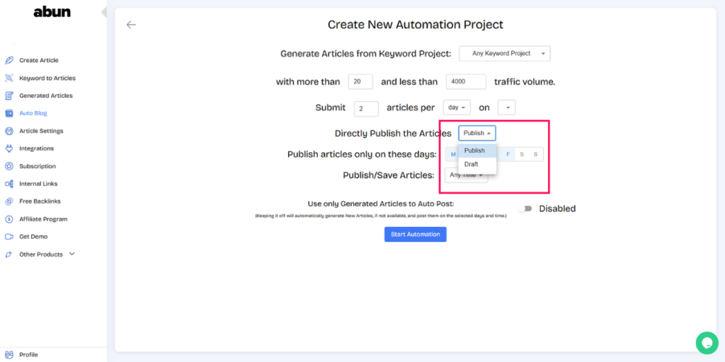 You can save your articles as a drafts.