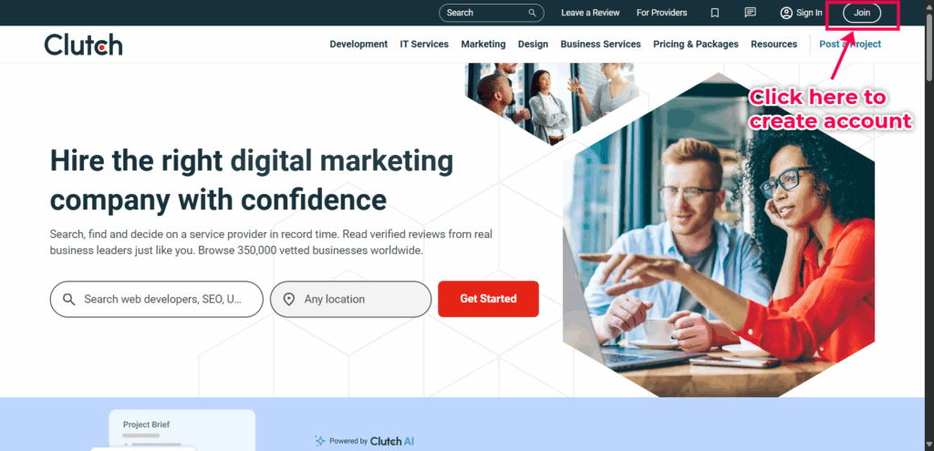 Step 1: Create your account by joining on clutch.co to gain free DR 90 backlink, AI Keyword Research, Backlink Directory, Auto‑publish Blog Article, Steal Competitor Keywords, Longtail Keyword Research, Guest Post Finder, Abun, Abun AI SEO, Seo tool, Free high quality backlinks, Ai content writer, AI SEO tool, ai blog writer, Startup submissions, Startup launch directories, seo content writing, Seo content creation, seo article writing, backlink building, How to Get High-Quality Backlinks for Free