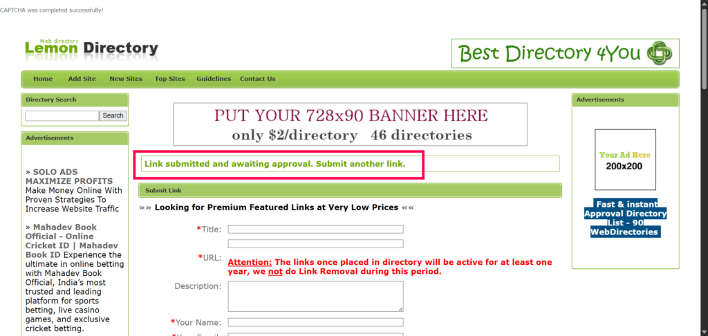 Step 3: submit your startup and wait for approval on lemon-directory.com to gain free DR 49 backlink, AI Keyword Research, Backlink Directory, Auto‑publish Blog Article, Steal Competitor Keywords, Longtail Keyword Research, Guest Post Finder, Abun, Abun AI SEO, Seo tool, Free high quality backlinks, Ai content writer, AI SEO tool, ai blog writer, Startup submissions, Startup launch directories, seo content writing, Seo content creation, seo article writing, backlink building, How to Get High-Quality Backlinks for Free