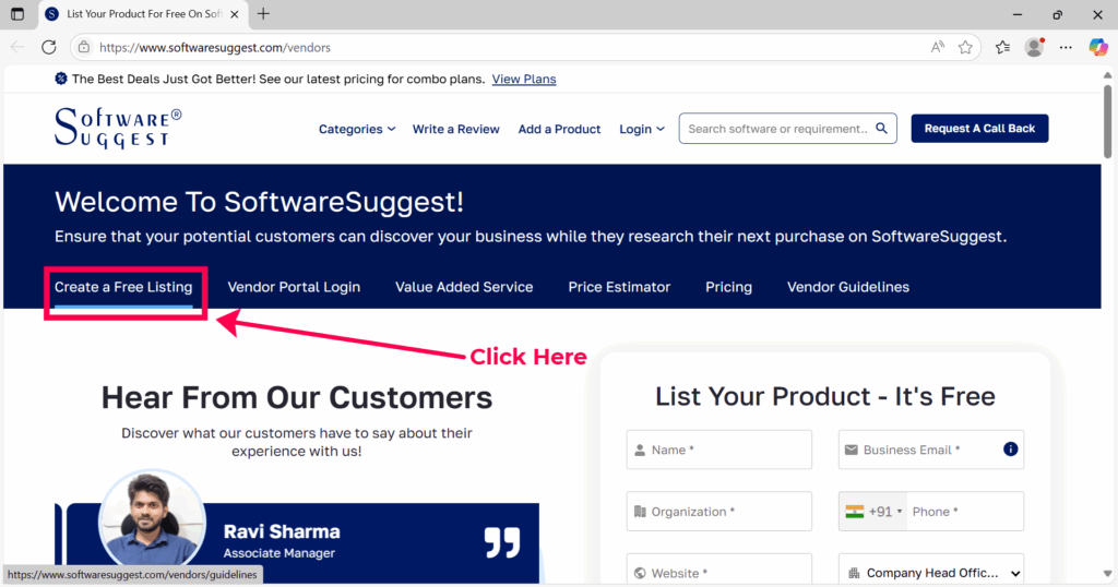 Step 1: visit vendor registration page on softwaresuggest.com listing page to gain free DR 77 backlink, AI Keyword Research, Backlink Directory, Auto‑publish Blog Article, Steal Competitor Keywords, Longtail Keyword Research, Guest Post Finder, Abun, Abun AI SEO, Seo tool, Free high quality backlinks, Ai content writer, AI SEO tool, ai blog writer, Startup submissions, submit your startup, Startup launch directories, seo content writing, Seo content creation, seo article writing, backlink building, How to Get High-Quality Backlinks for Free