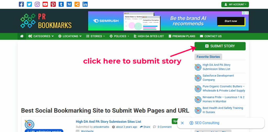 Step 3: submit your story on prbookmark.com to gain free DR 29 backlink, AI Keyword Research, Backlink Directory, Auto‑publish Blog Article, Steal Competitor Keywords, Longtail Keyword Research, Guest Post Finder, Abun, Abun AI SEO, Seo tool, Free high quality backlinks, Ai content writer, AI SEO tool, ai blog writer, Startup submissions, Startup launch directories, seo content writing, Seo content creation, seo article writing, backlink building, How to Get High-Quality Backlinks for Free